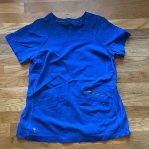 Healing hands scrubs royal blue top (medium)